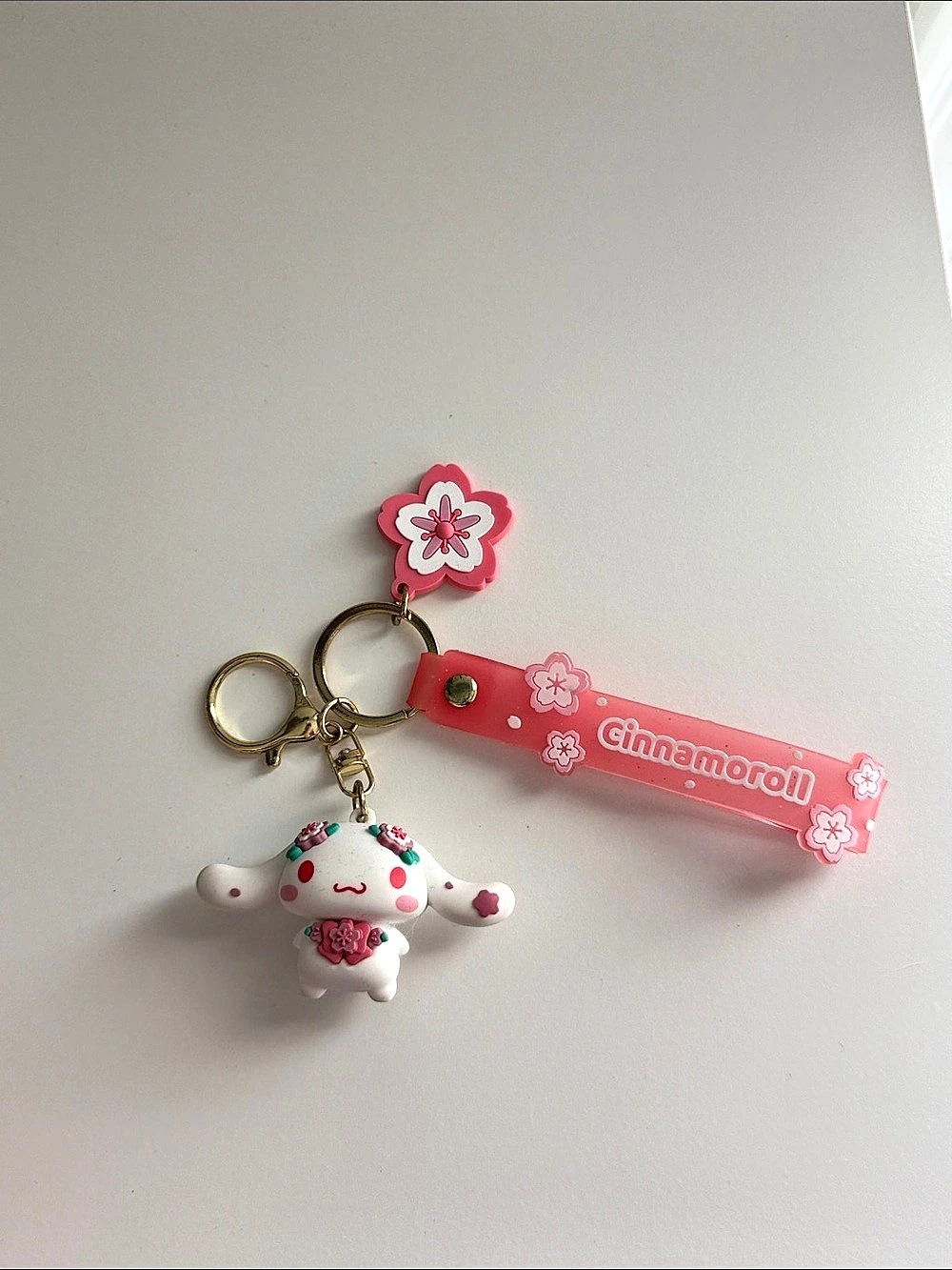 Sanrio Cinnamoroll Sakura Cherry Blossom Keychain